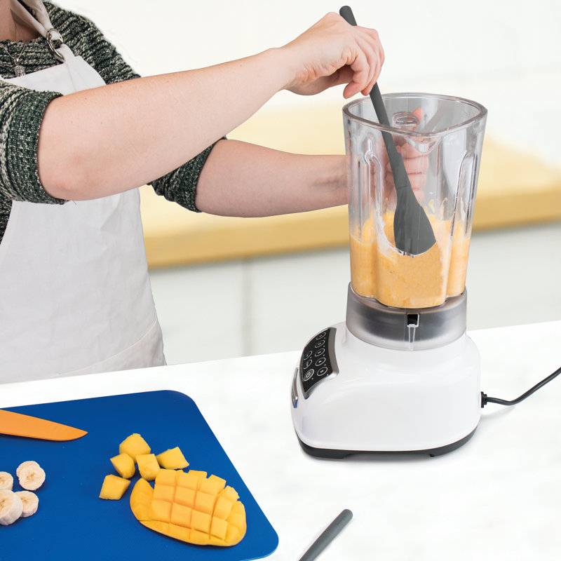 Spatule flexible en mélange de silicone Flex-Core® avec poignée extra-longue pour la cuisson et la préparation des aliments