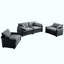 Ensemble de canapé luxueux et sophistiqué avec coussins et coussins moelleux pour le salon-108176097