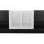 Meuble télé élégant et élégant avec solution de rangement parfaite, console multimédia bicolore pour téléviseur de 80 po ou moins, meuble télé fonctionnel avec compartiment polyvalent pour le salon, noir-120358998