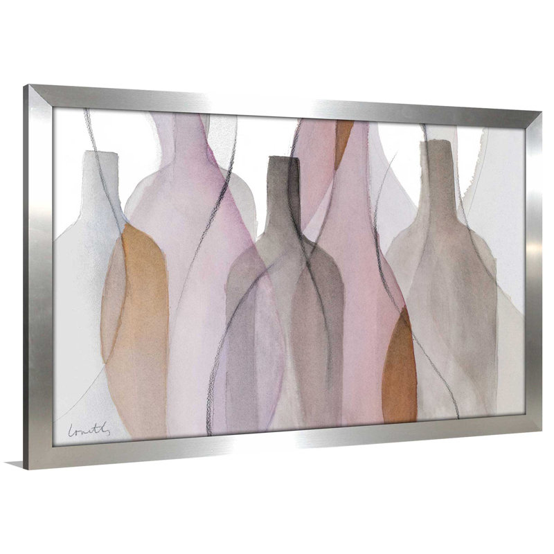 « minuit foule », reproduction de peinture à l’aquarelle encadrée en acrylique, H 27,5 po x l 39,5 po x P 0,75 po