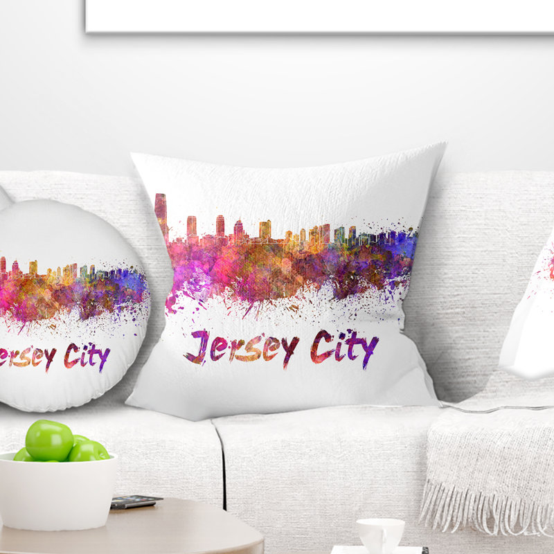 Coussin Cityscape, 16 po x 1 po, Carré