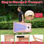 Jeu de Cornhole portable de 120 x 60 cm avec 8 sacs de sable et sac de transport, planches double couche en pin massif, impression UV, idéal pour jouer en famille dans le jardin, à la plage ou en camping.