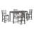 Josiha 5 - Piece Solid Wood Dining Set-904062079-868362353