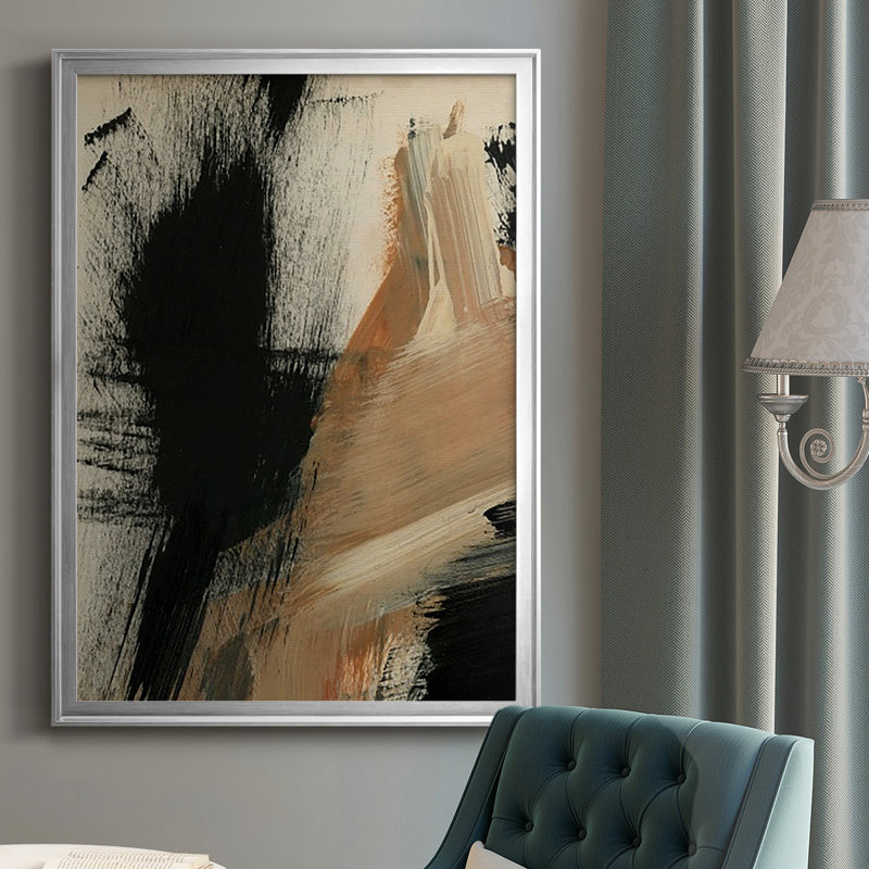 «Baked Paintstrokes I», reproduction encadrée de qualité supérieure - prête à être suspendue, H 42,5 po x l 30,5 po
