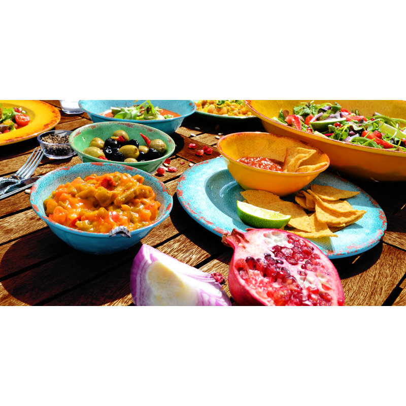 Casablanca 28cm Melamine Dinner Plate, Blue