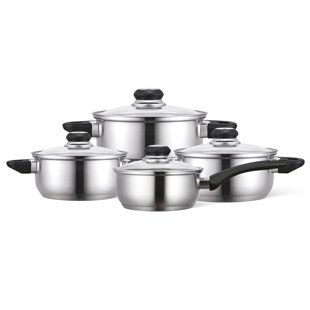 8 - Piece Stainless Steel Cookware Set