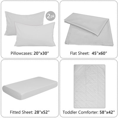Valmeyer 5 - Piece Organic Polyester Crib Bedding Set