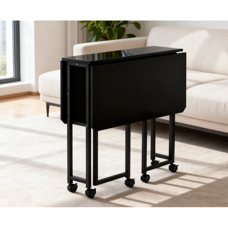 Petit bureau pliable pliable pour les petits espaces, bureau d'ordinateur d'écriture 31,5 pouces en bureau, bureau pliable pour la chambre à coucher 80 * 58