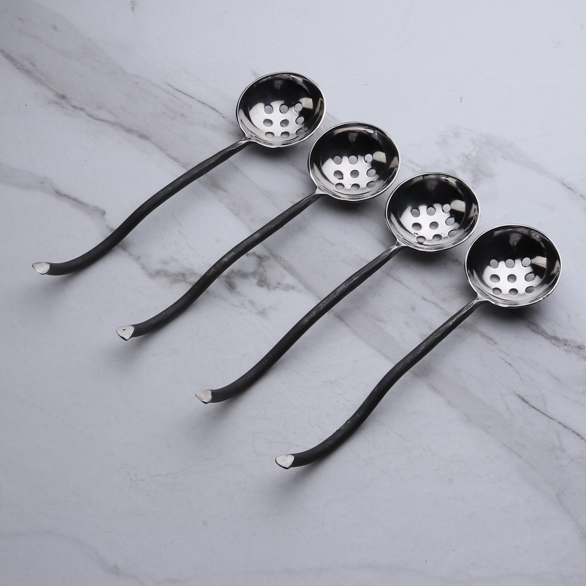 Shirleyan Design Burnt Black Pastry Fork 4 PCS. Set 17 Stories