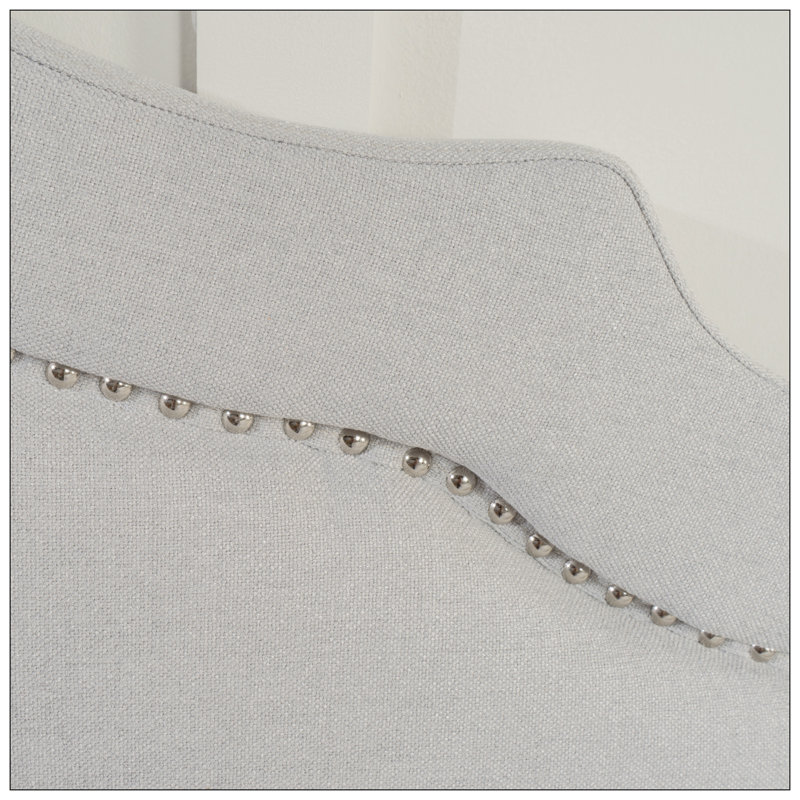 Starsha Upholstered Headboard, Light Gray