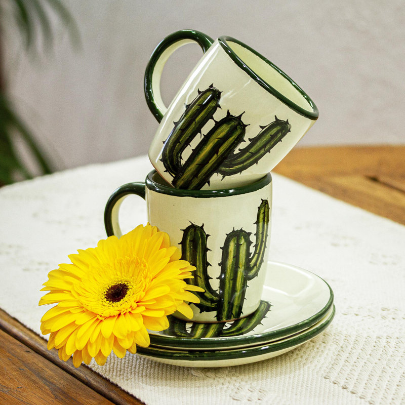 Tramain Ceramic Teacup and Saucer
