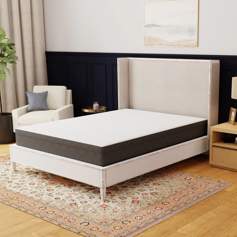 Minnesota Gel Memory Foam Medium Firm Mattress Standard, Breathable, Removable & Washable Cover, Split King, 10''