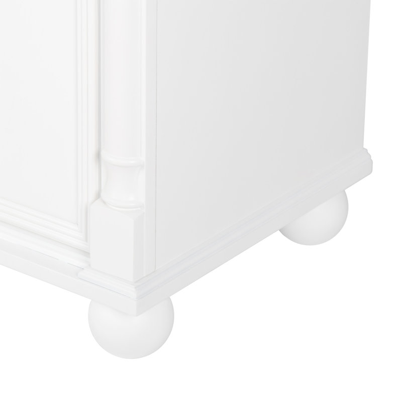 27.8" Bathroom Cabinet, Only Cabinet, White, White