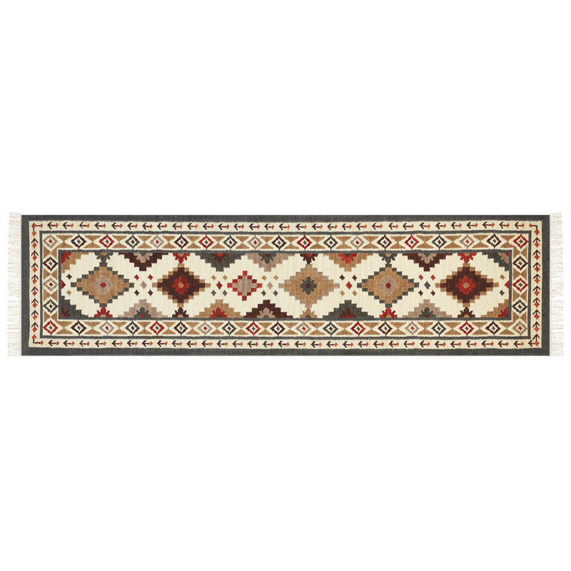 Foulger Southwestern Wool Hand Woven Area Rug, Runner 80 x 300cm