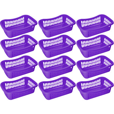 Ensemble de paniers en plastique large