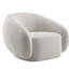 Fauteuil Isabel Boucle beige avec pivot