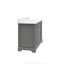 Meuble-lavabo de comptoir en marbre blanc Carrara de 48 po avec robinet et miroir Derby-27869637
