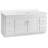 Concord 61 Inch Bathroom Vanity with Cultured Marble Top, Assembled, White
