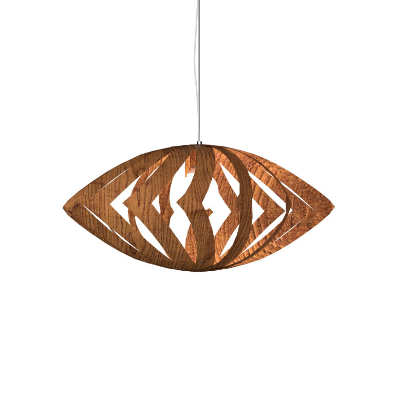 Versátil 1 - Light Pendant, 13.65" H x 26.52" W x 26.52" D, Imbuia