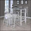 Ensemble de 2 tabourets de bar transparents et chromés