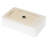 24"x16" White Ceramic Rectangular Bathroom Sink