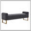 Banc en chenille avec pieds et accoudoirs en métal-1375402992