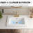 Los Flexi White Drop In Bathroom Sink Ceramic Rectangular with Faucet Hole & Overflow-114023054-114023051