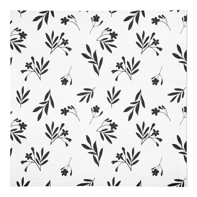 Cotton Floral Square Napkin