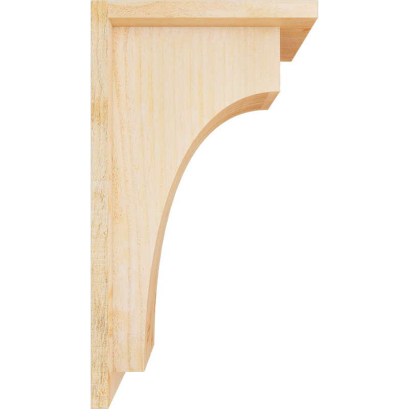 Corbeau Huntington avec plaque arrière, H 18 po x l 6 po x P 10 po, Sapin de Douglas, Sciage brut