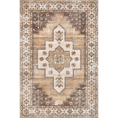 Lauren Liess x Rugs USA Laurel Medallion Machine Washable Area Rug -  BIRV100A-508