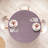 East Urban Home Geometric Fitted Round Tablecloth Pale Purple and Pearl-134316635