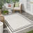 Arvell Abstract Machine Woven Chenille Indoor/Outdoor Area Rug in Off-White-963510794