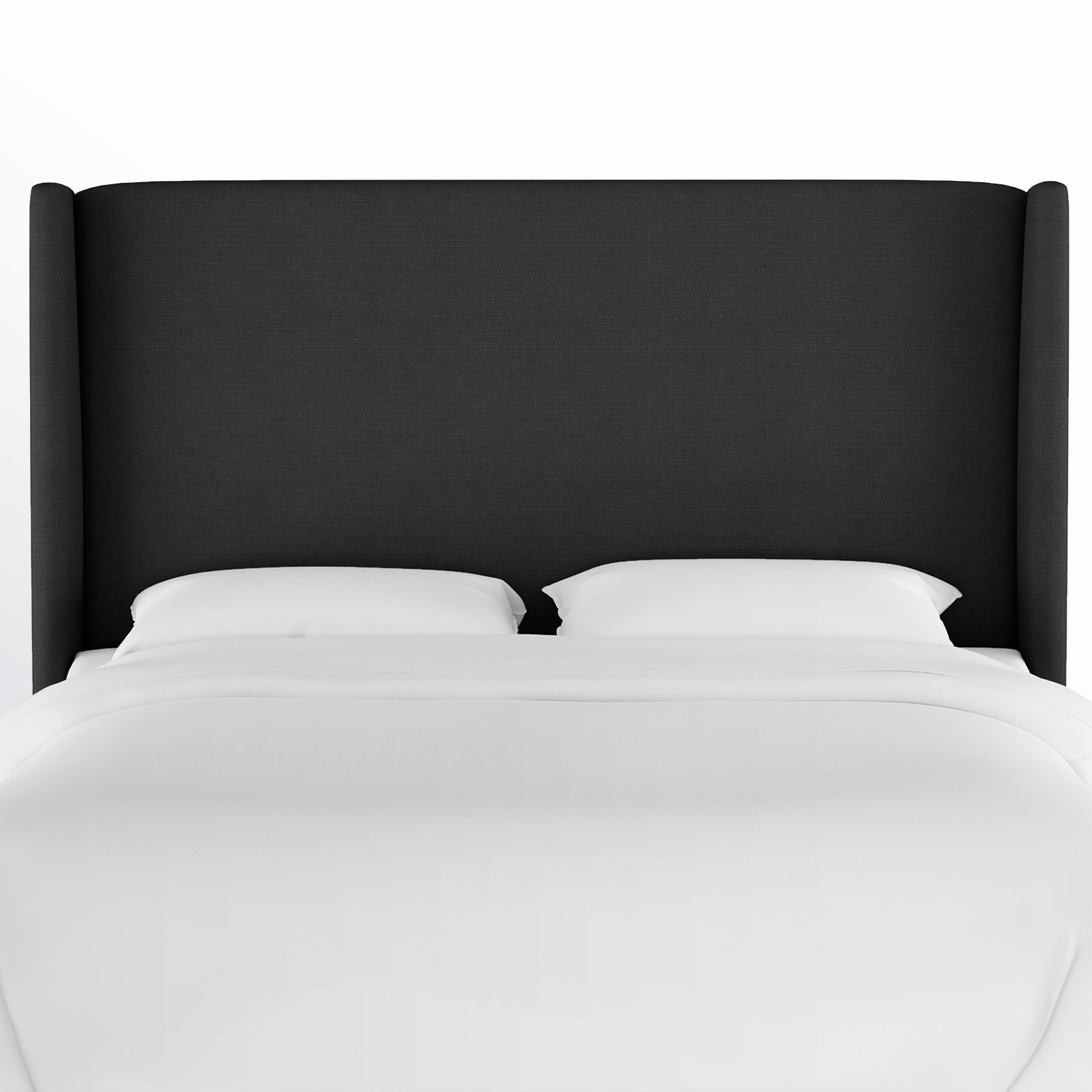 Bellfield Upholstered Headboard, California King, Classic Black Linen