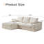 Canapé modulaire et canapé en L 2 pièces Boneless Cerinal-233617948