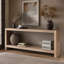 Console de style campagnard, table d'entrée rustique, table de canapé rétro pour canapé, salon, couloir, assemblage facile-1140386486