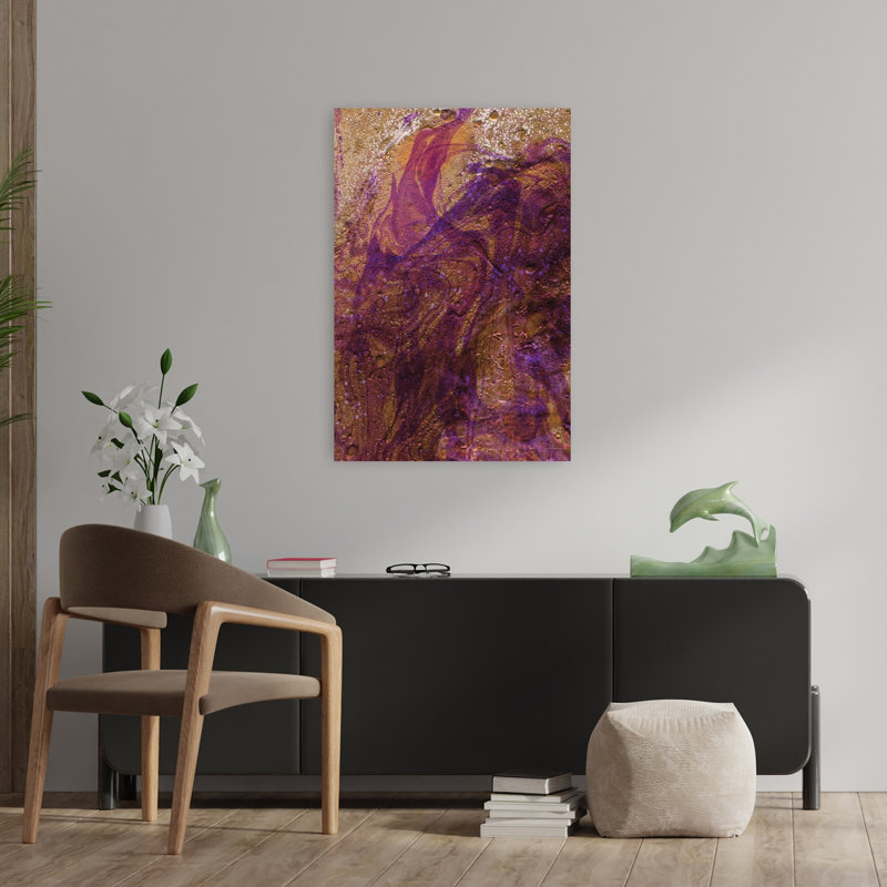 Cotton Candy Chaos, art contemporain abstrait, H 36 po x l 24 po