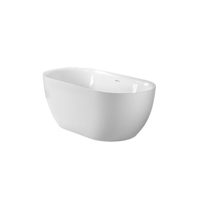 Malone 67 In. Freestanding Bathtub In Glossy White Finish