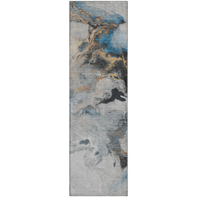 Premium Machine Washable Mehara AMF1688 Abstract Rug