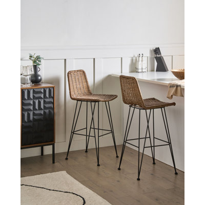 Counter Stool with Metal Frame
