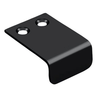 Deltana DCM115U19 Drawer, Cabinet, Mirror Pull, 1" x 1-1/2" in Paint Black