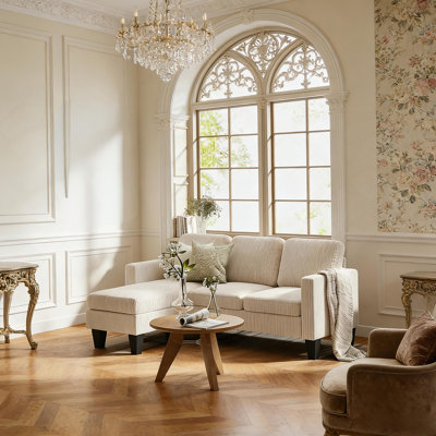 Canapé modulaire de style nordique avec mousse haute densité et ressorts ensachés, parfait pour les espaces de vie compacts