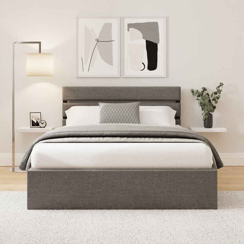 Upholstered Ottoman Storage Bed, Small Double (4')
