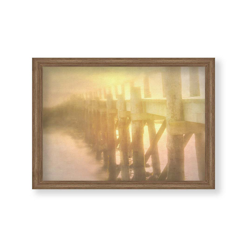 Ethereal Pier par Hal Halli. Impression sur papier - Montée et encadrée, H 34 po x l 44 po