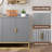 47.2" Fluted Sideboard with Storage Cabinet, Modern Kitchen Sideboard with Adjustable Shelves, Media Console Buffet Cabinet with Doors for Living Room, Kitchen, Entryway-309335208