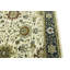 Tapis crème en laine noué à la main floral 6 pi 1 po x 9 pi 2 po Floral