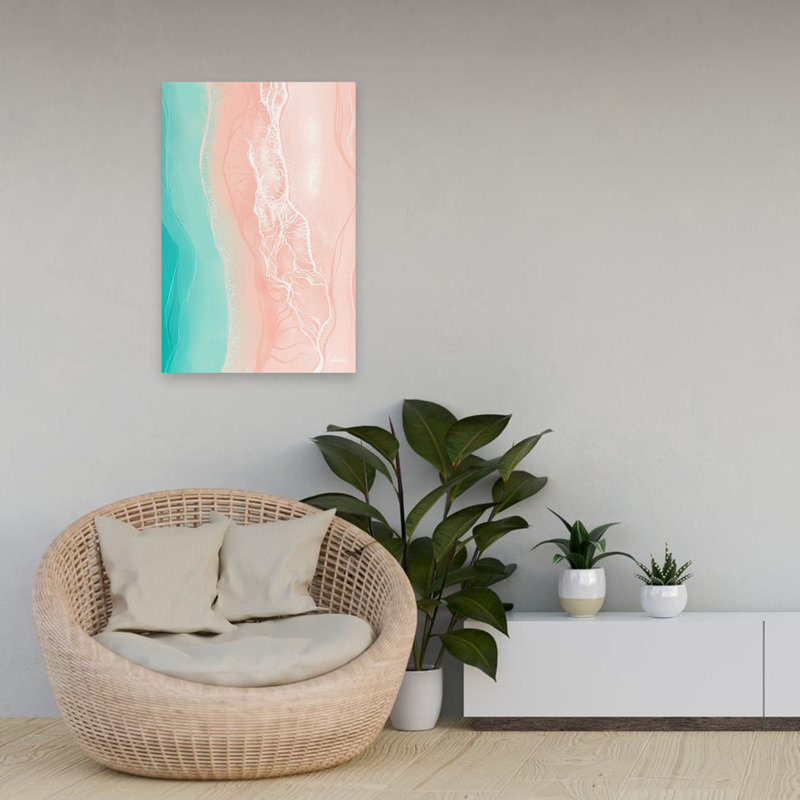 Ethereal Shore - Art abstrait, H 24 po x l 16 po