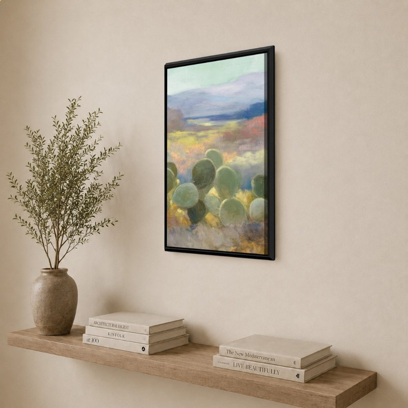 «High Desert II» par Julia Purinton - impression sur toile, H 34 po x l 24 po, Noir