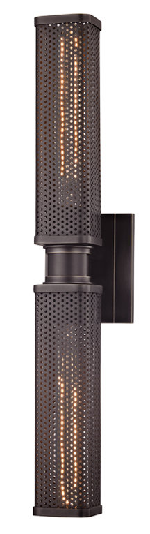 Gibbs 4.5" 2-Light Wall Sconce, Old Bronze