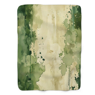 Watercolor Colors - 1 Piece Premium Sherpa Blanket