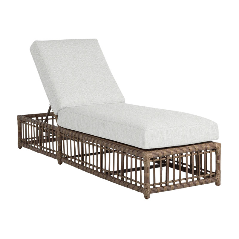 Newport Woven Chaise, No Welt, Bali Pearl